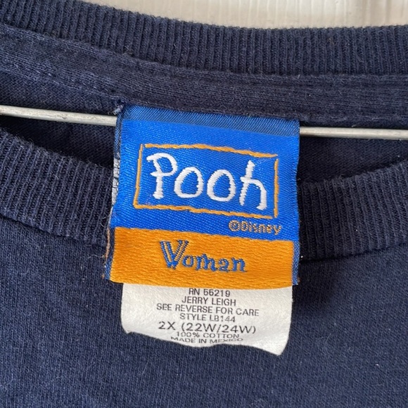 Vintage Winnie the Pooh Mr splendiferous tigger navy blue T tee shirt 2X 22w 24w - Picture 7 of 16